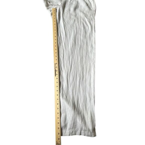 NEW J.Crew Tall Linen Lined Pants White Pull On size 12 - Picture 4 of 10
